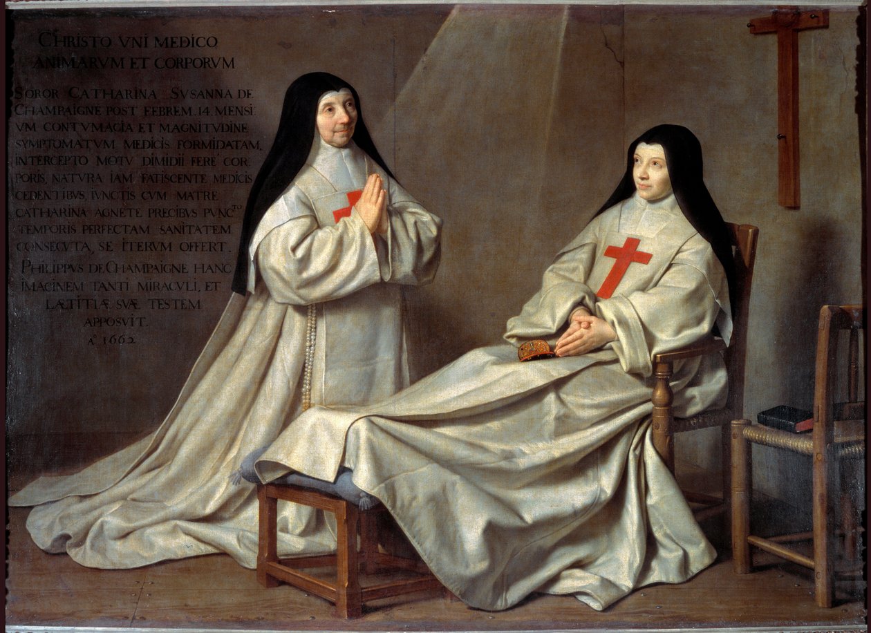 Port Royal: Retrato de Madre Catherine Agnes Arnauld y Hermana Catherine de Sainte Suzanne de Philippe de Champaigne