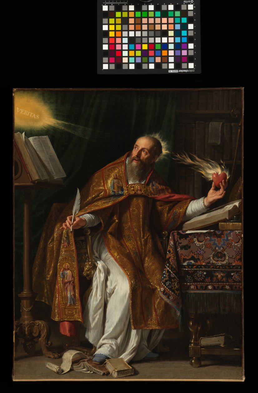 San Agustín, c.1645 (óleo sobre lienzo) de Philippe de Champaigne