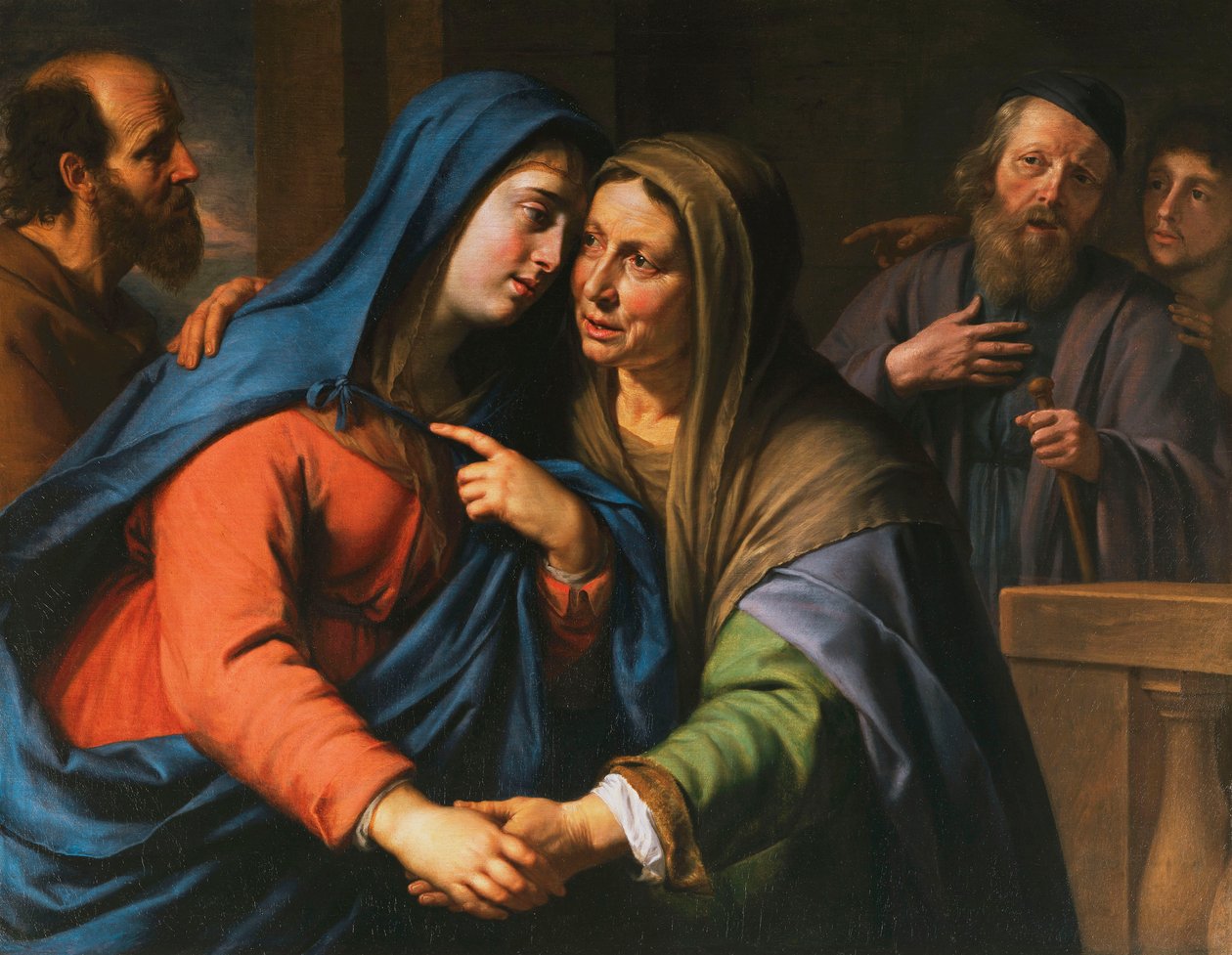 La visitación, c.1643 de Philippe de Champaigne