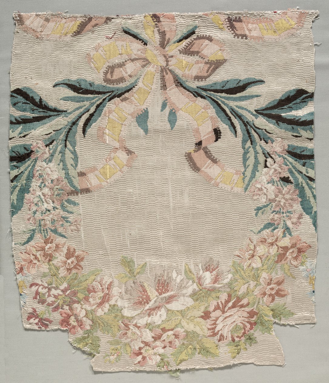 Fragmento de Seda, Parte del Panel llamado Le panier fleuri, 1770 de Philippe de Lasalle