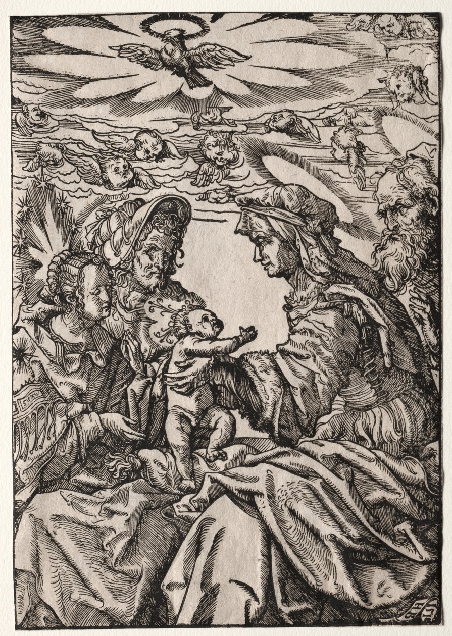 La Sagrada Familia con Santa Ana y Joaquín de Philippe de Lasalle