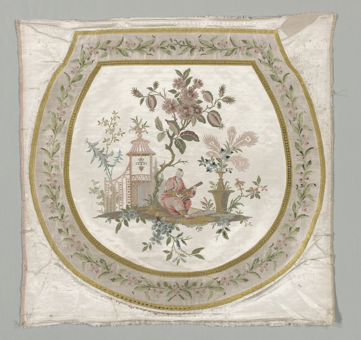 Tapicería para asiento de silla, c. 1743-1774 de Philippe de Lasalle