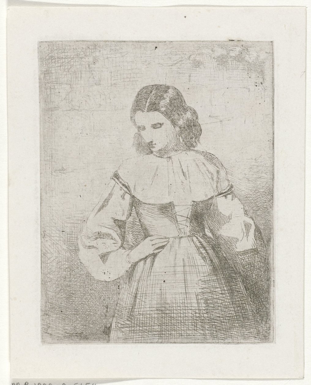 retrato, de, un, mujer joven de Philippus Anthonius Alexander Kanne