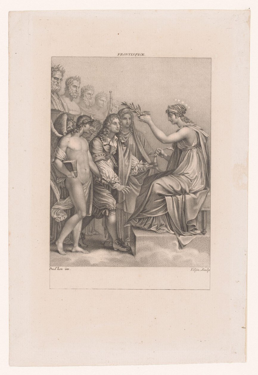 Apoteosis de Jean Racine
Su genio y Melpómene le llevan a la inmortalidad de Philippus Velijn