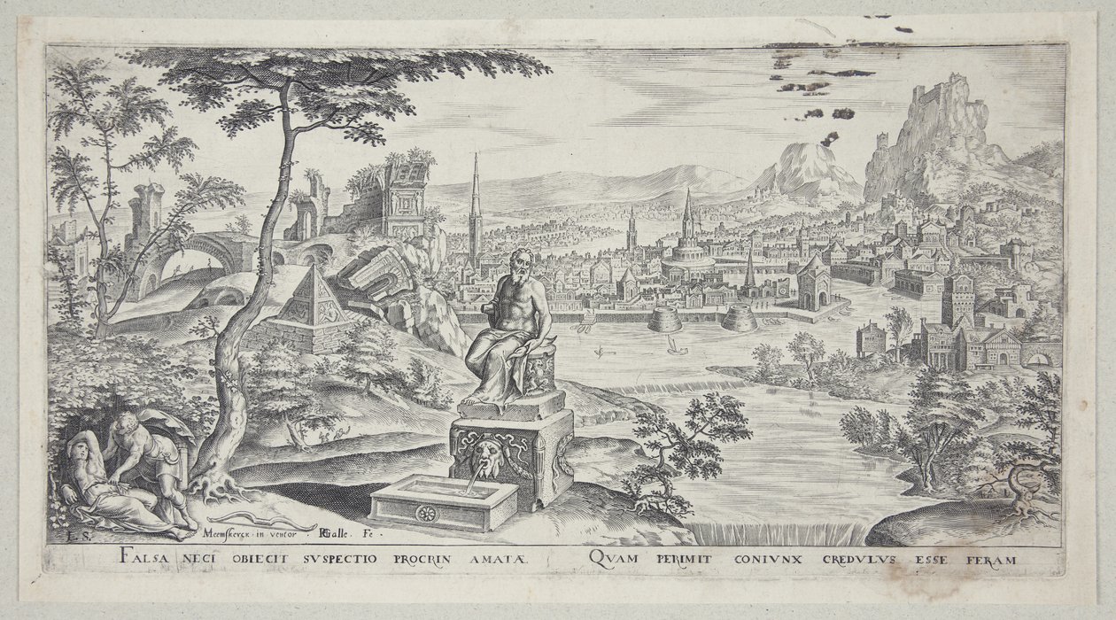 Céfalo y Procris de Philips Galle