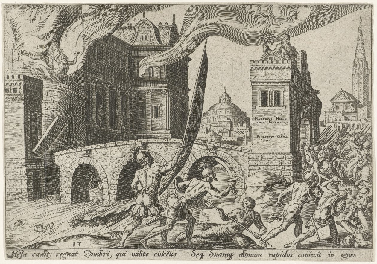 La toma de Tirza Los días de la perdición del pueblo judío (título de la serie) de Philips Galle