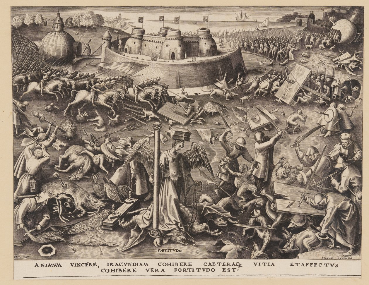 Fortaleza, de Las Siete Virtudes de Philips Galle