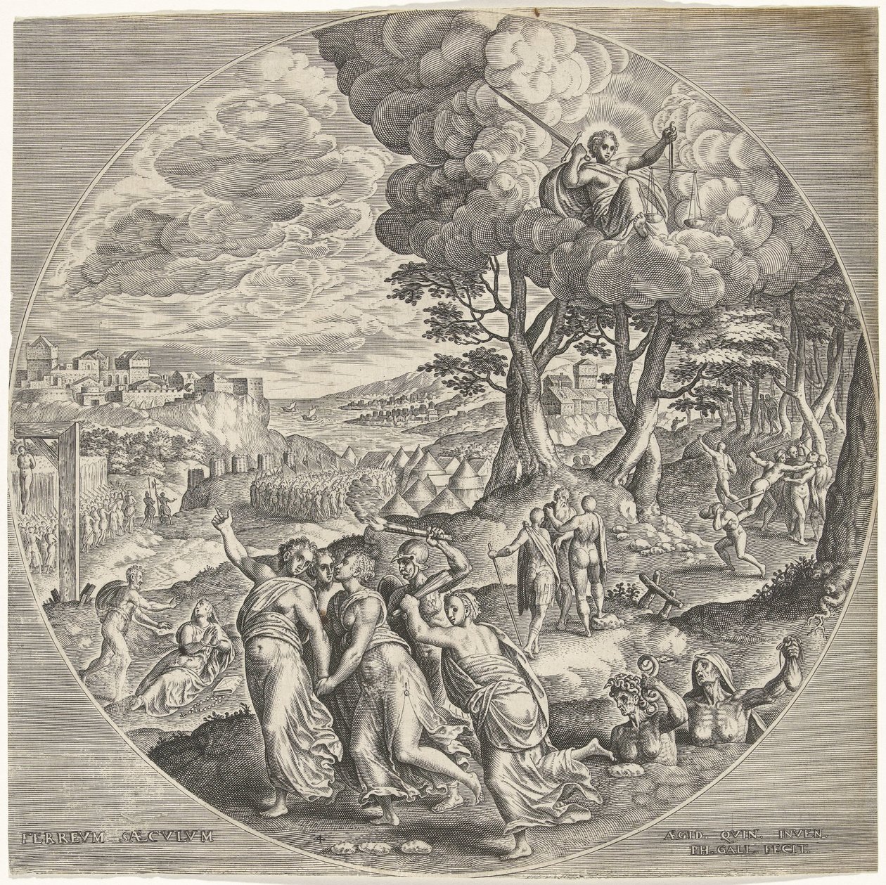 Edad de Hierro
Ferreum saeculum (título en el objeto)
Las cuatro edades (título de la serie) de Philips Galle