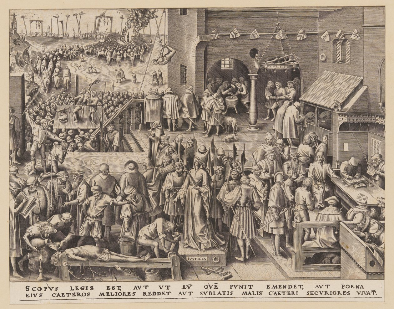 Justicia, de Las Siete Virtudes de Philips Galle