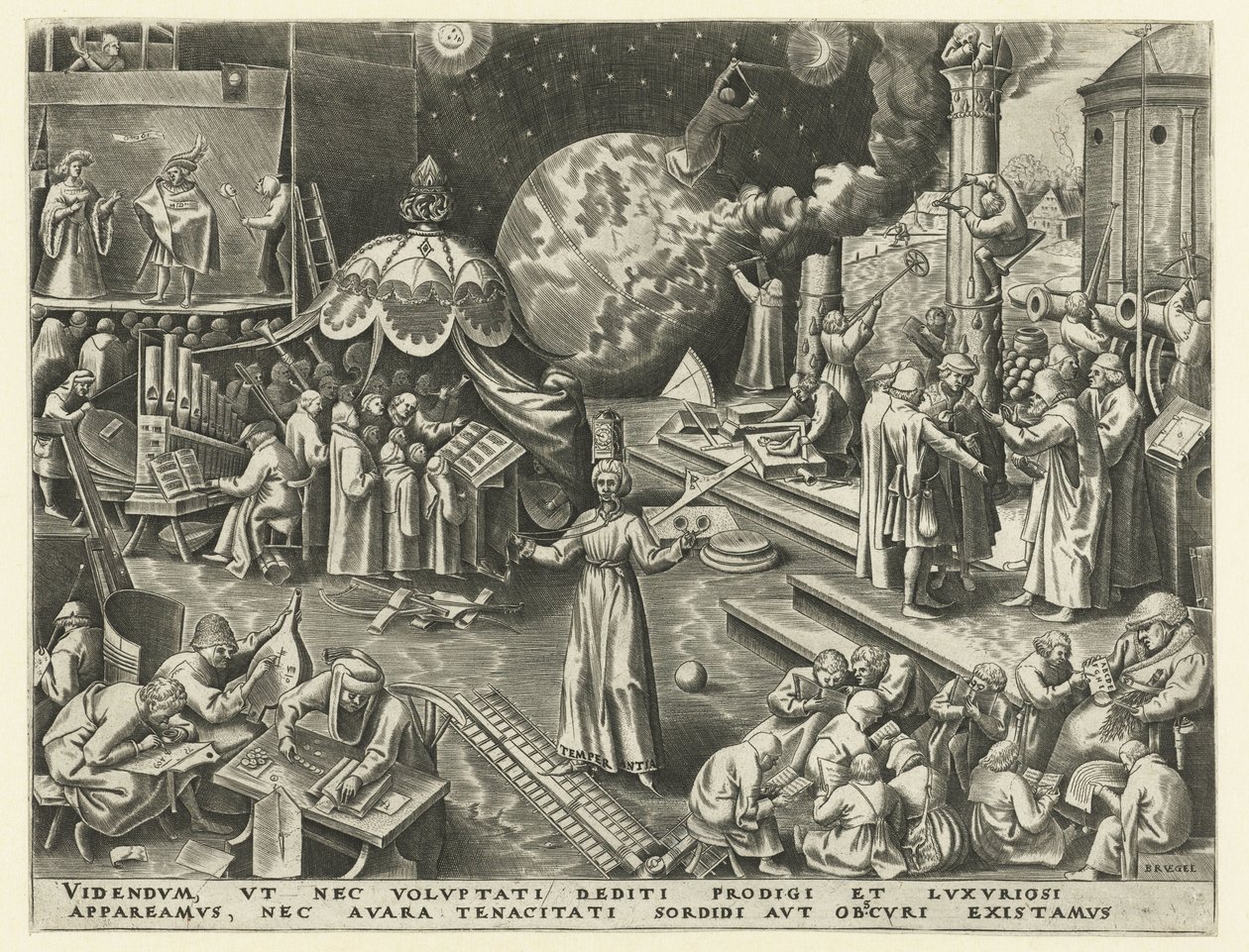 templanza Templanza (título sobre el objeto) Las siete virtudes (título de la serie) de Philips Galle