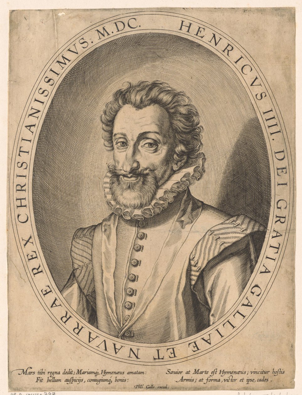 Retrato de Enrique IV, rey de Francia de Philips Galle