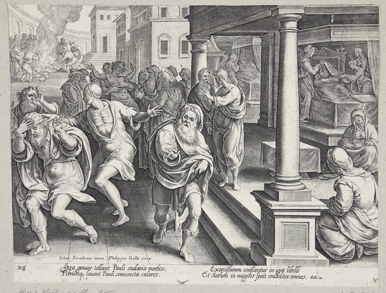 El entierro de San Esteban de Philips Galle