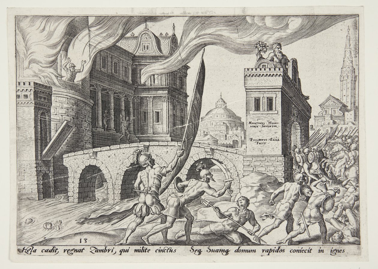 La captura de Tirsah de Philips Galle
