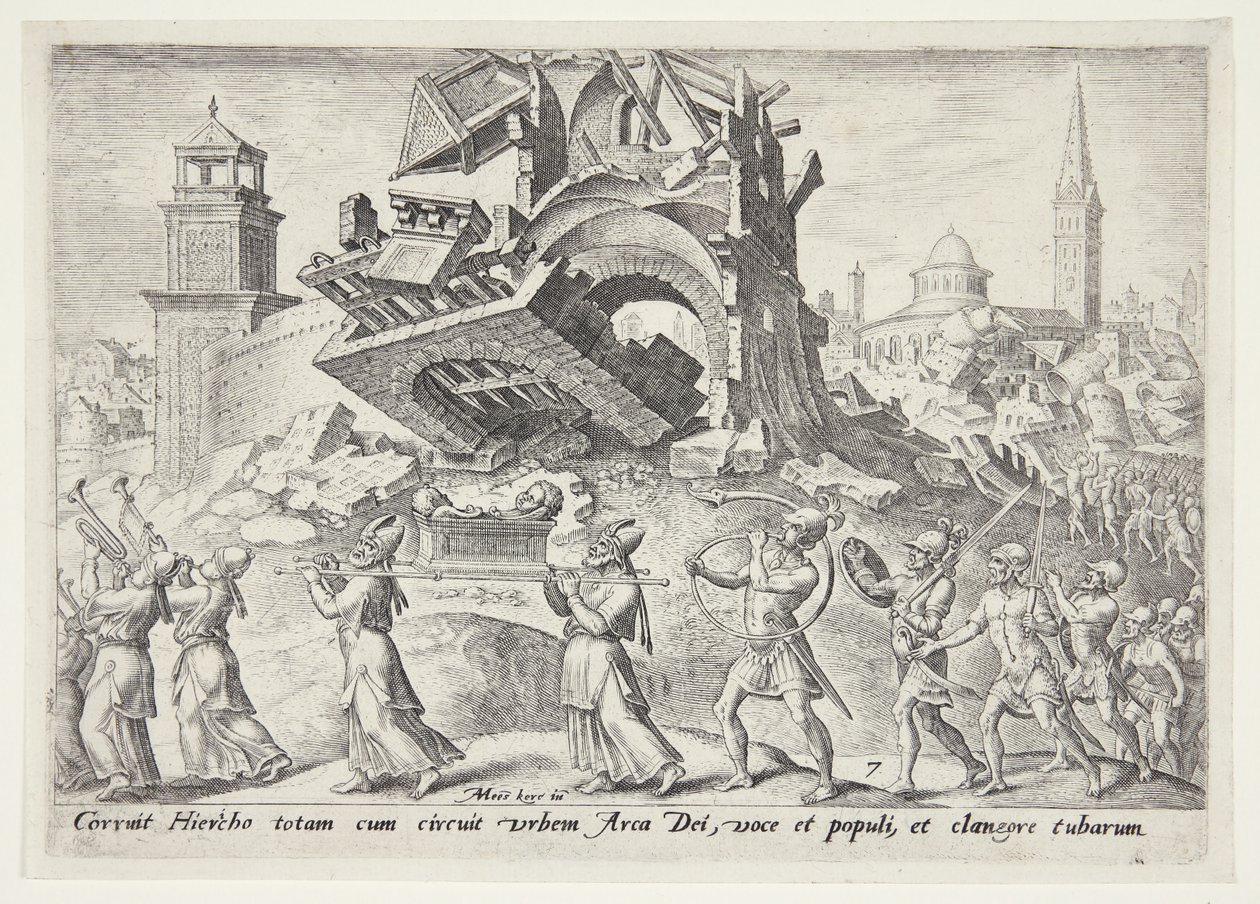La destrucción de Jericó de Philips Galle