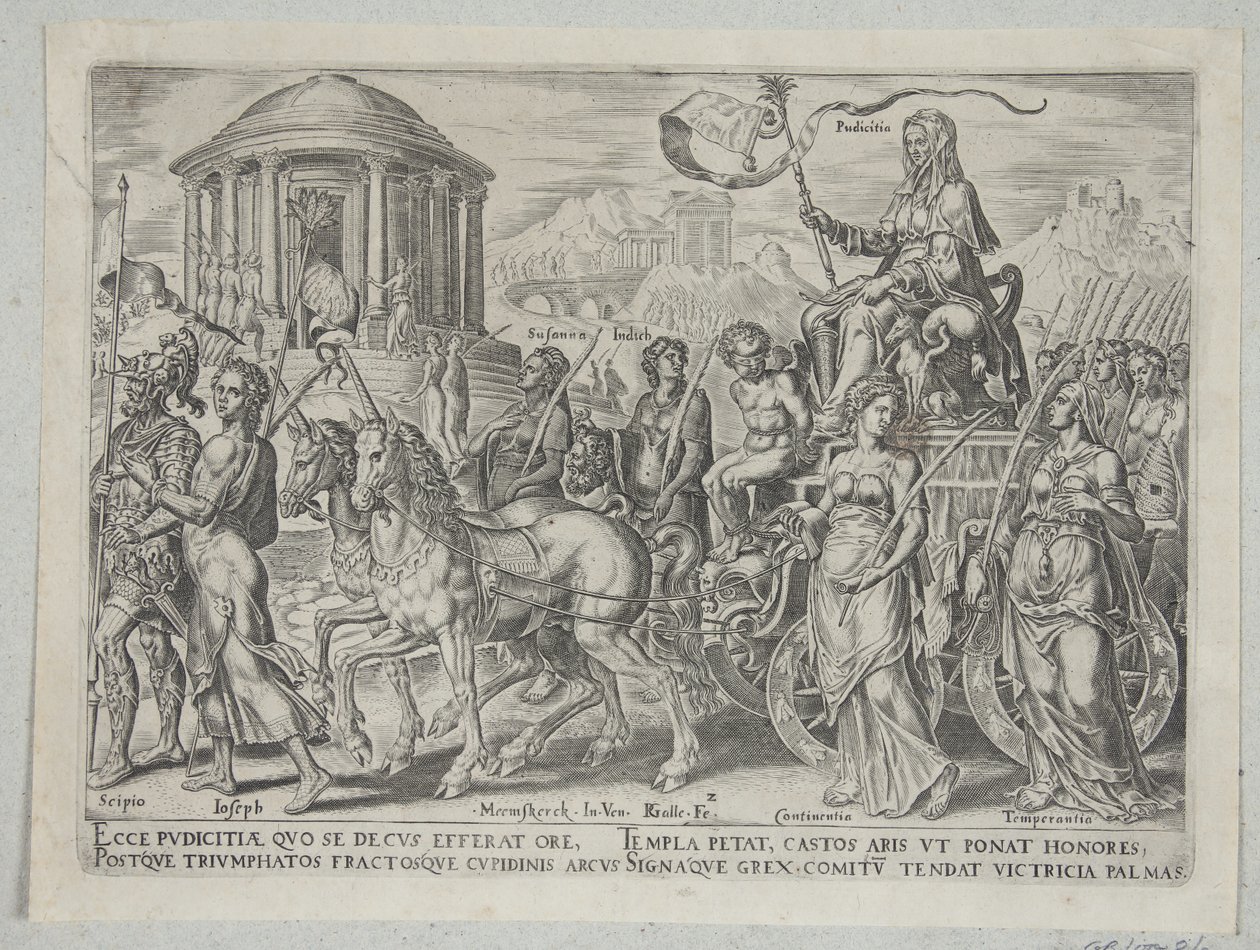 El triunfo de la castidad de Philips Galle