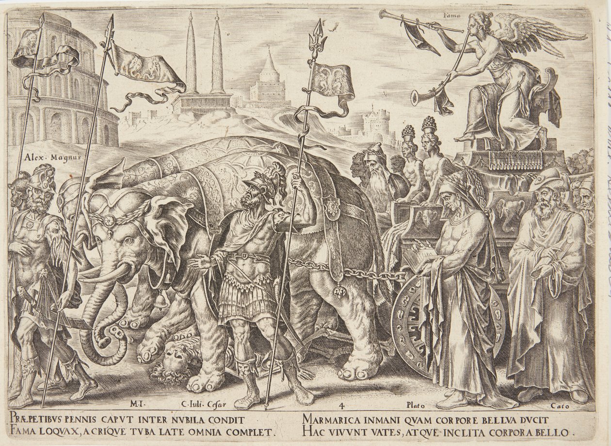 El triunfo de la fama de Philips Galle