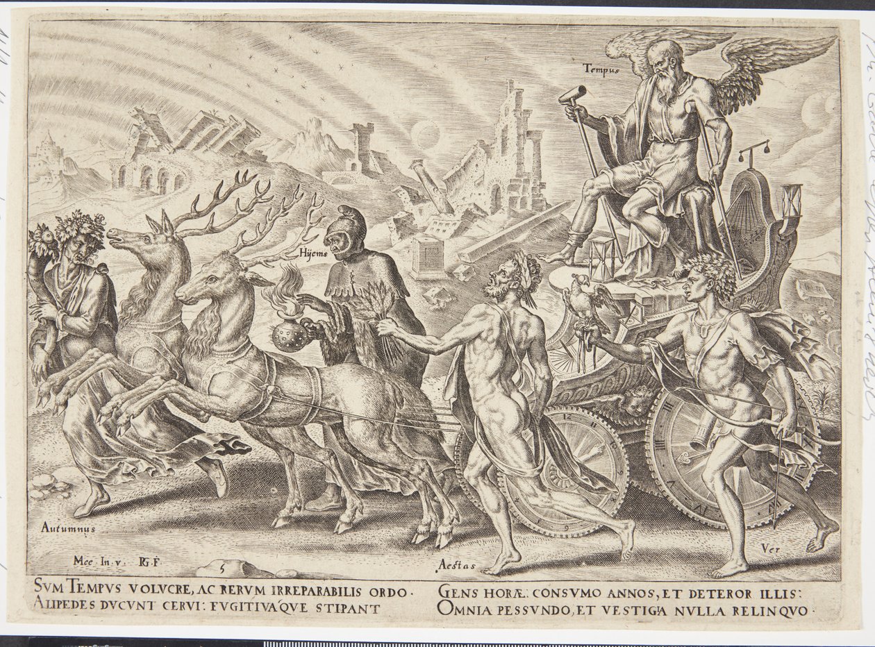 El triunfo del tiempo de Philips Galle