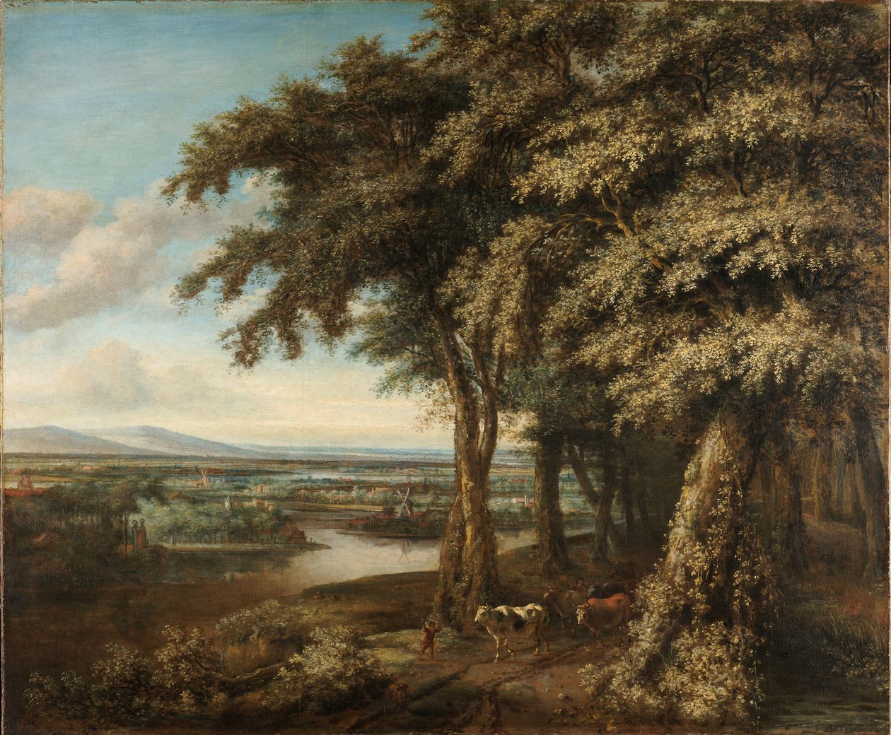 La entrada al bosque de Philips Koninck