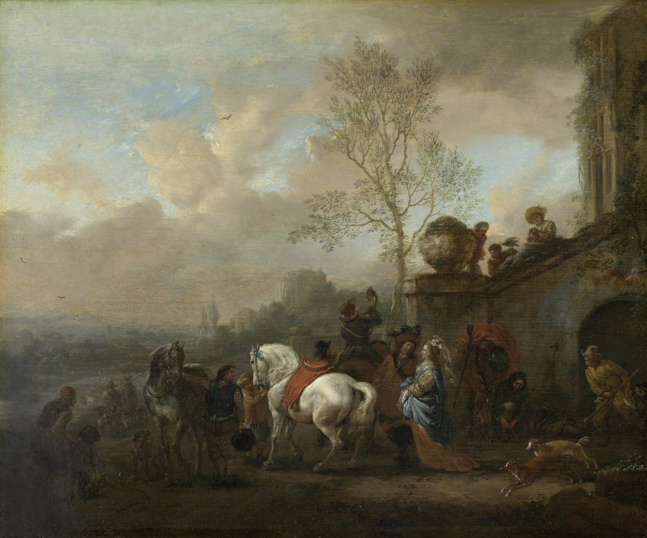 Salida para la caza de Philips Wouwerman
