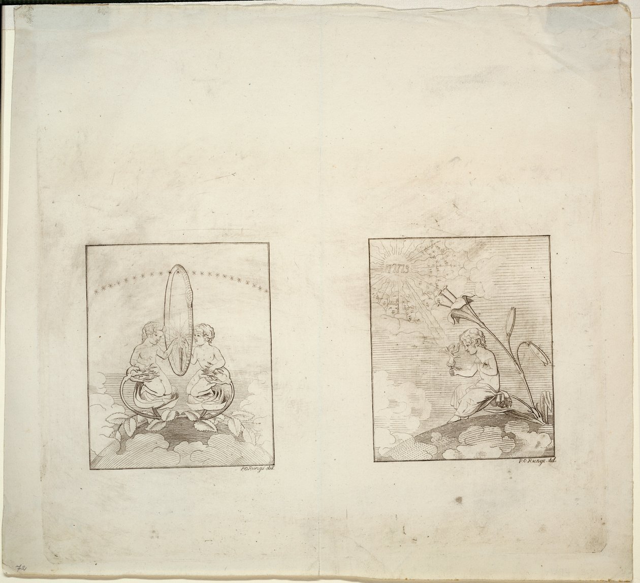 Niño con capullo de rosa de Phillip Otto Runge