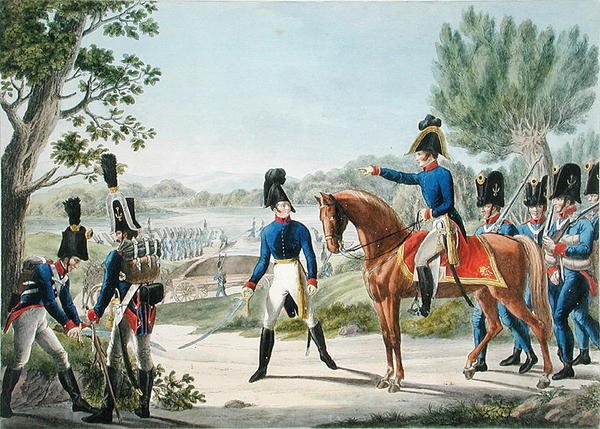 Los nuevos Pontoneros Imperiales Reales Austriacos después de las Guerras Napoleónicas, c.1820 de Phillip von (after) Stubenrauch