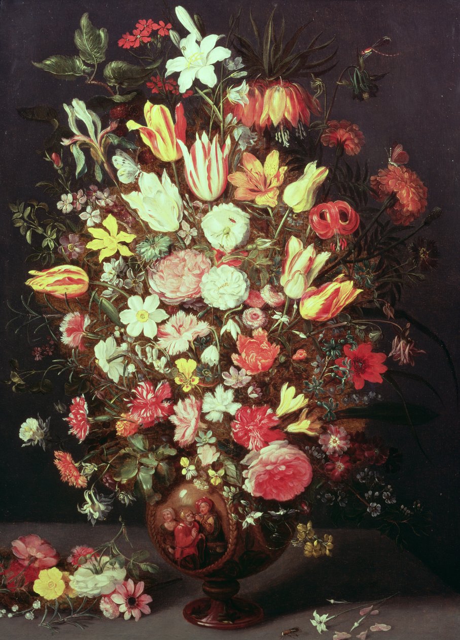 Flores en un jarrón de Phillipe de Marlier