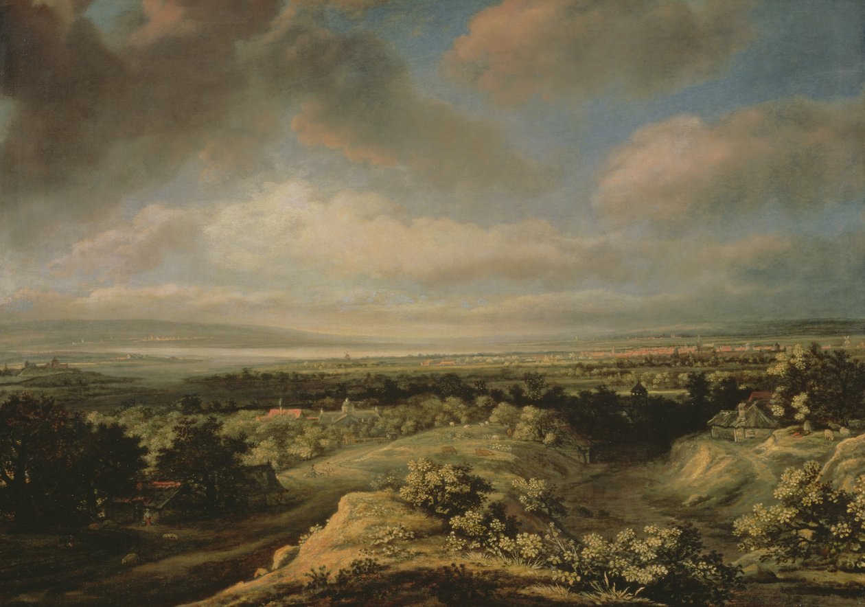 Un paisaje extenso de Phillips de Koninck