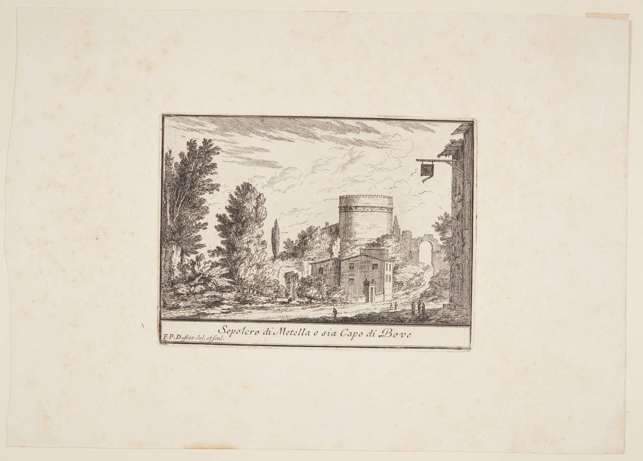 Sepulcro de Metella o sea Capo di Bove de Philothée Francois Duflos