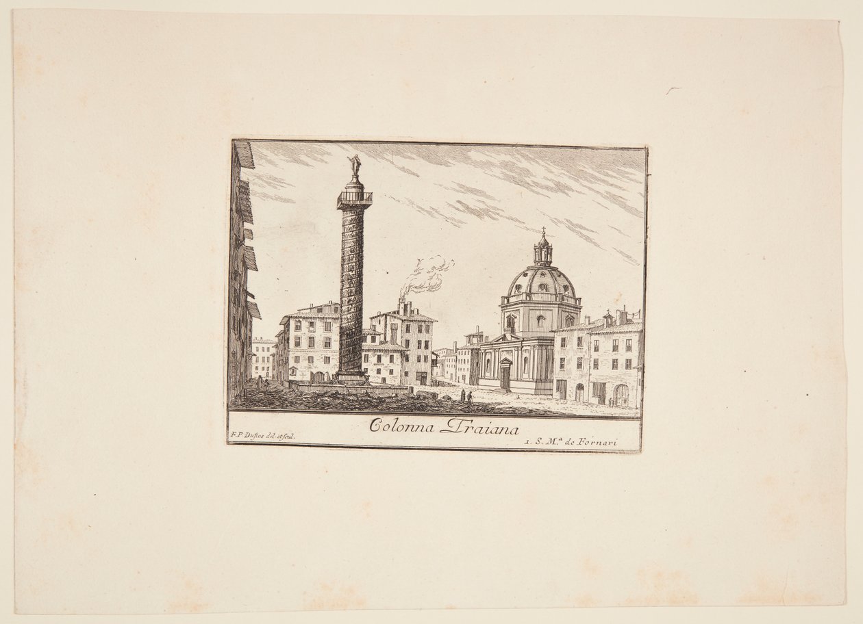 Danés: Columna Trajana. 1. Iglesia de S. Maria de Fornari de Philothée Francois Duflos