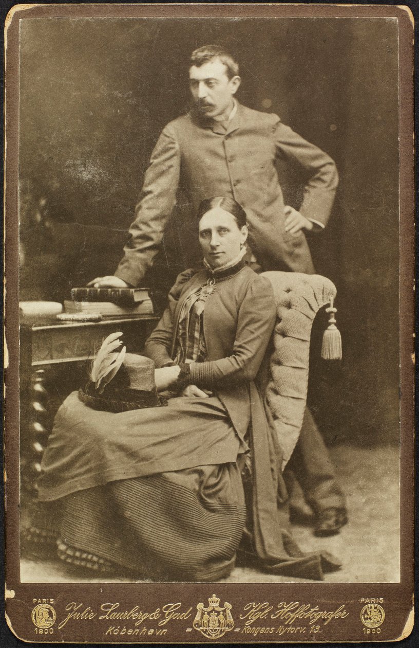 Retrato de Mette y Paul Gauguin, 1885 de Photo studio Julie Laurberg and Franziska
