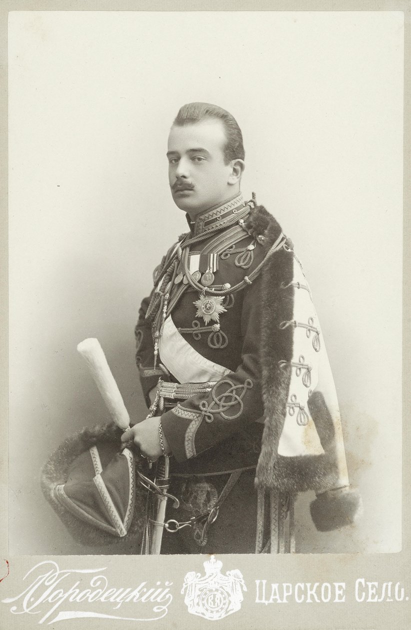 Gran Duque Boris Vladimirovich de Rusia 1877-1943, c. 1900 de Photo studio L. Gorodetsky.