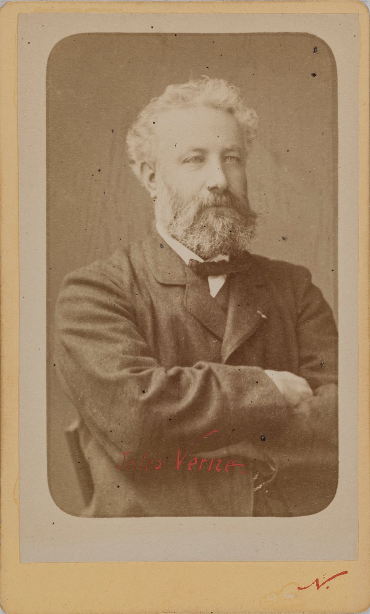 Retrato de Jules Verne de Photo studio Nadar.