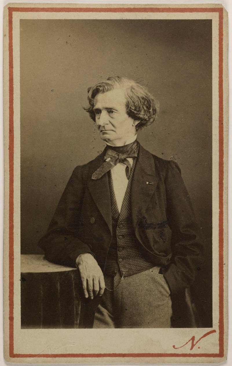 Retrato del compositor Hector Berlioz de Photo studio Nadar.
