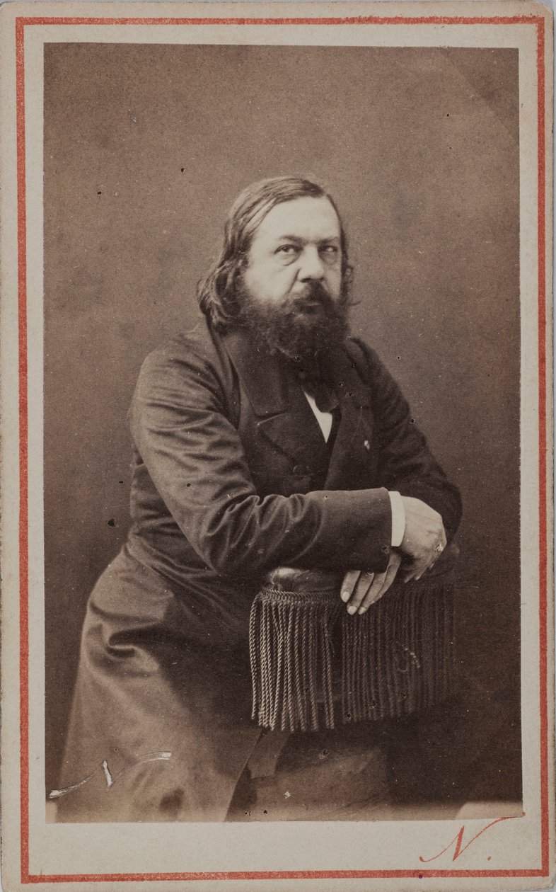 Retrato del poeta Théophile Gautier 1811-1872, 1872 de Photo studio Nadar.