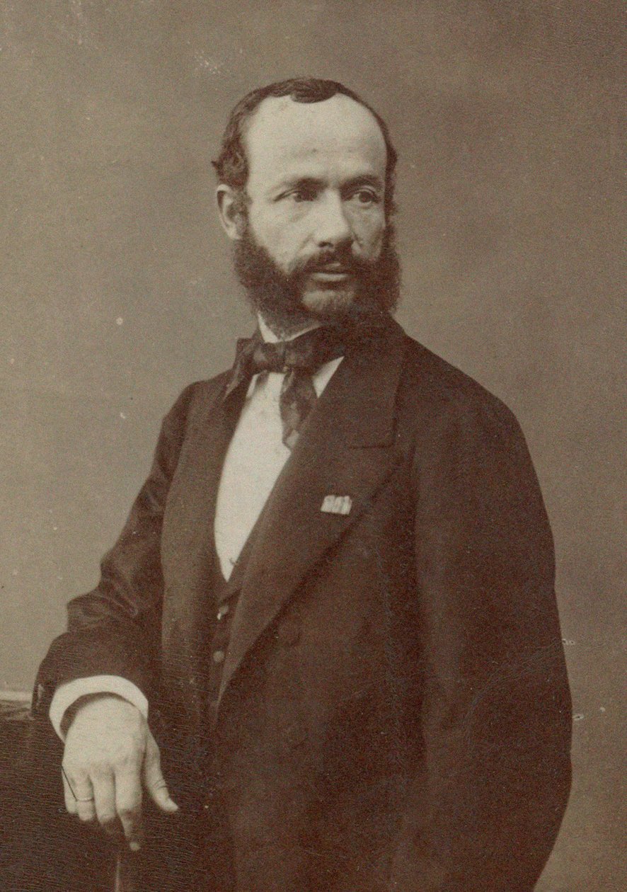 Retrato del violinista y compositor Henri Vieuxtemps 1820-1881, 1870s de Photo studio Nadar.