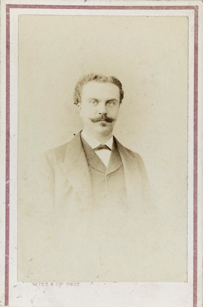 Retrato de Guy de Maupassant, c. 1880 de Photo studio Witz and Cie.