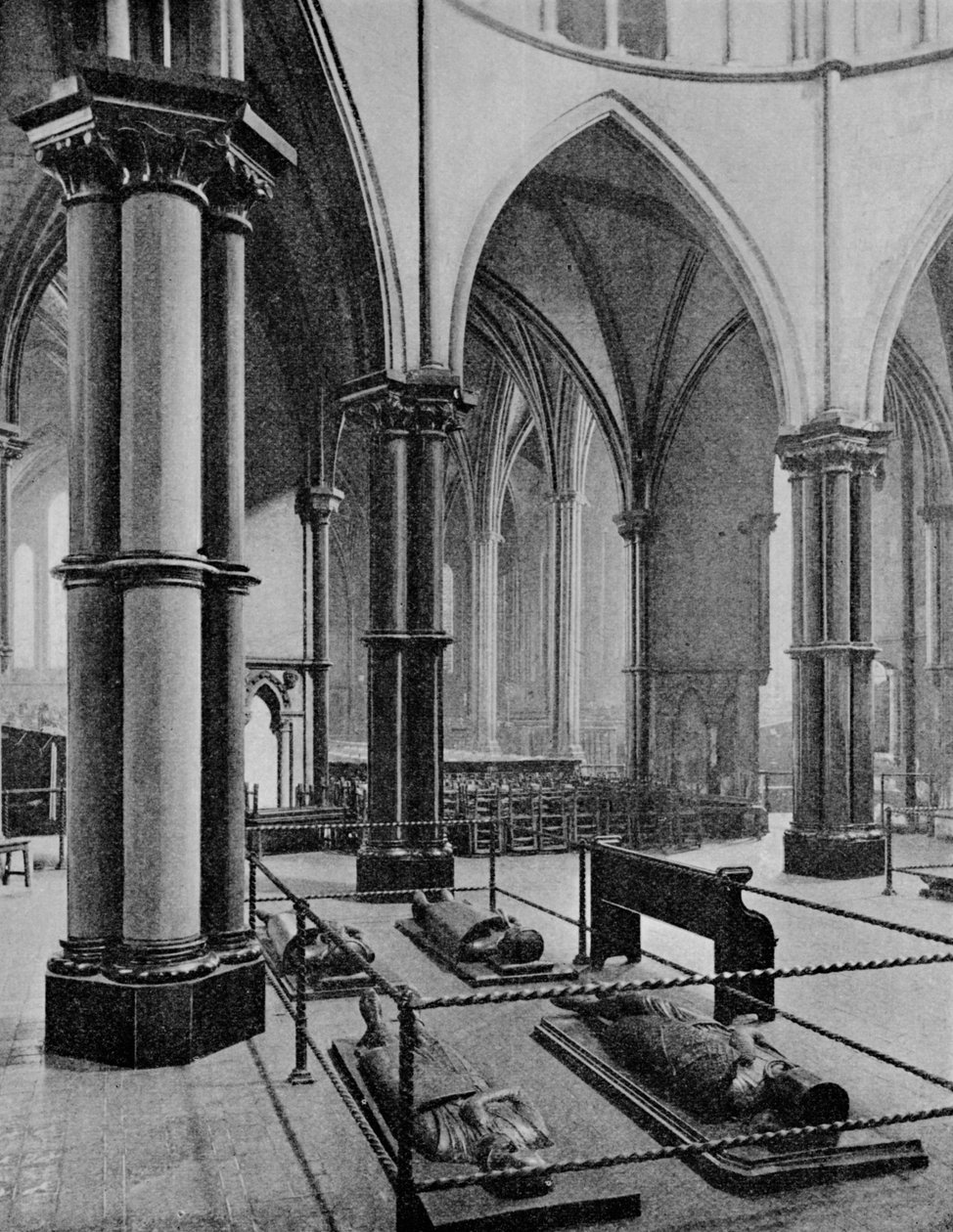 Interior de la Iglesia del Templo, Ciudad de Londres, c1905 1906 de Photochrom Co Ltd of London