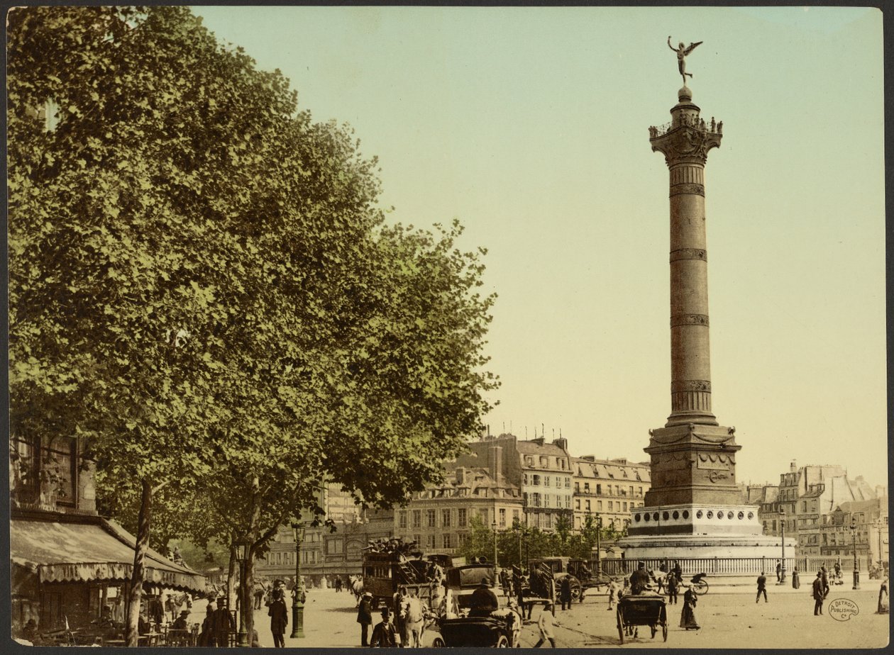 [Colonne de Juillet, plaza de la Bastilla, París, Francia]. de Photochrom Zürich