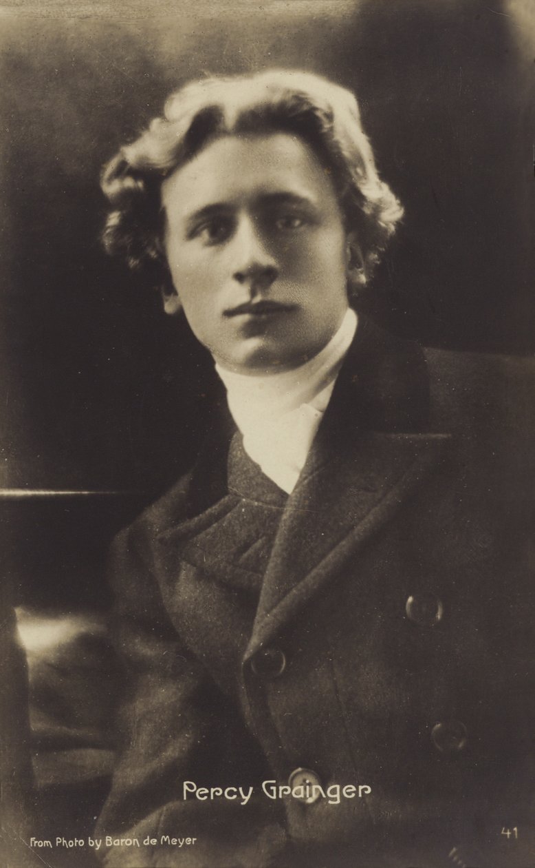 Percy Grainger, compositor, arreglista y pianista australiano (1882-1961) (fotografía en blanco y negro) de Photographer Australian