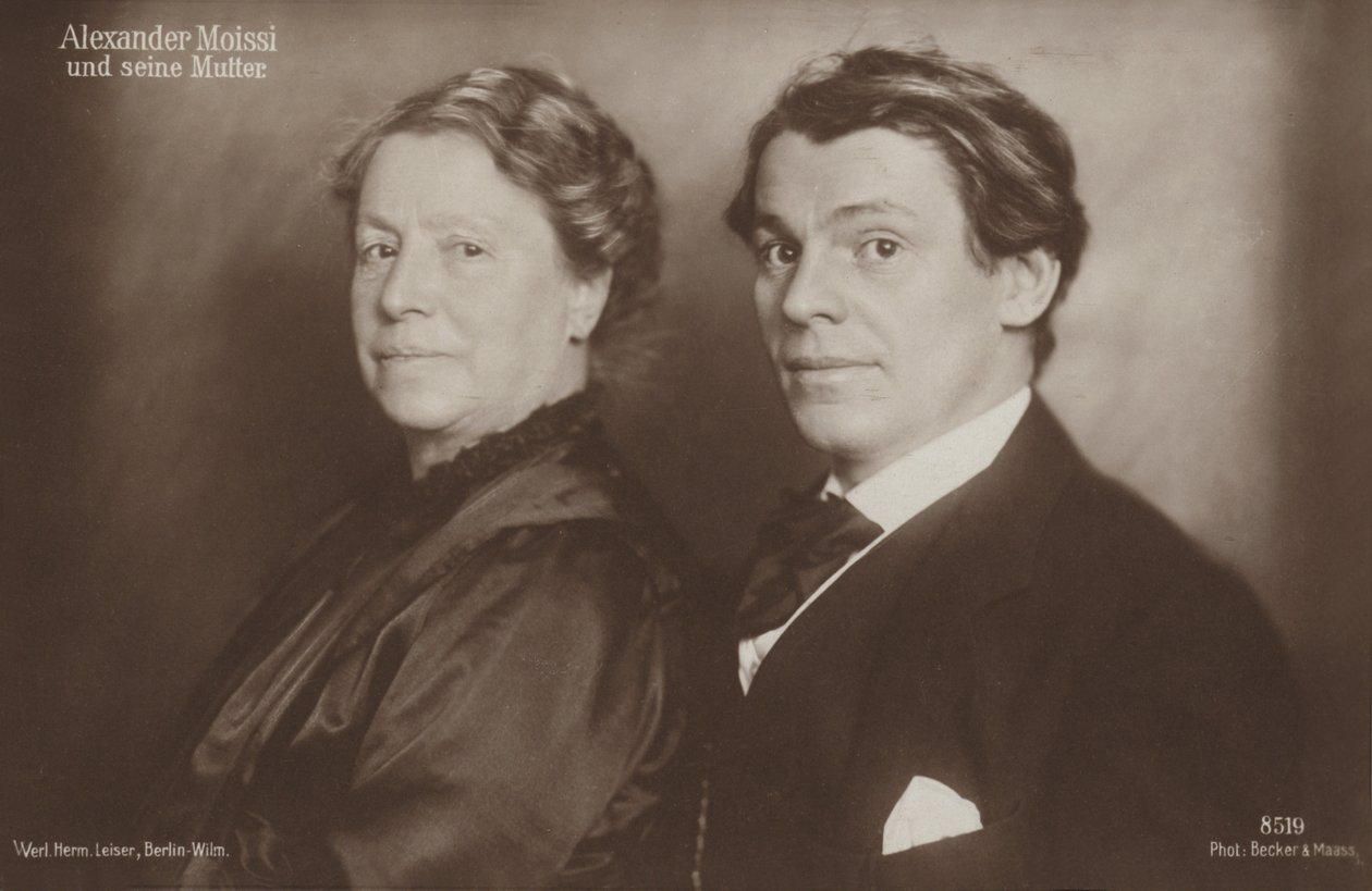 Retrato de Aleksander Moissi (foto en blanco y negro) de Photographer Austrian