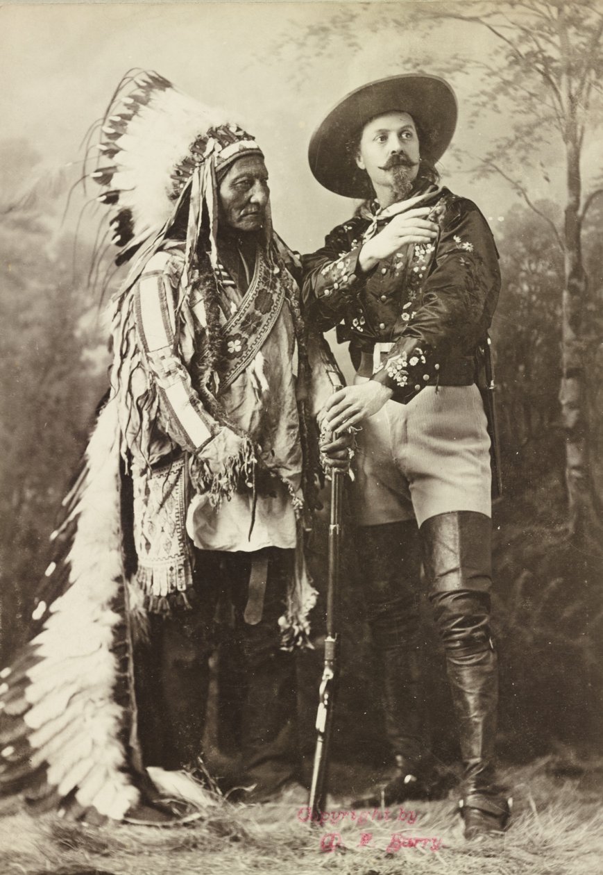 Toro Sentado y Buffalo Bill de Photographer Canadian