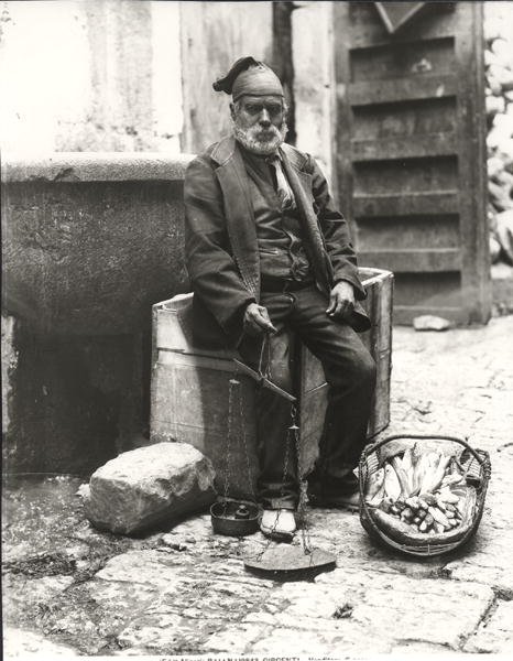 Un vendedor de pescado, de 