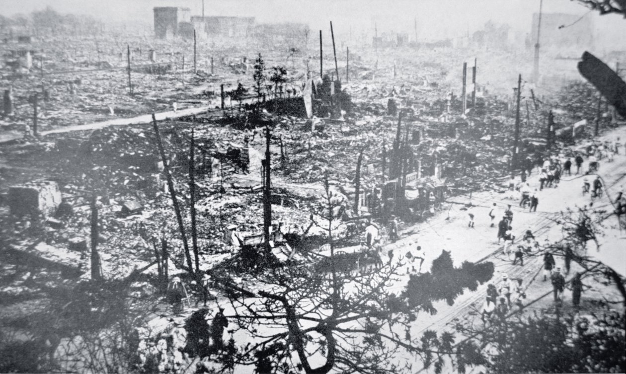 Tokio después del terremoto de Kanto de Photographer Japanese