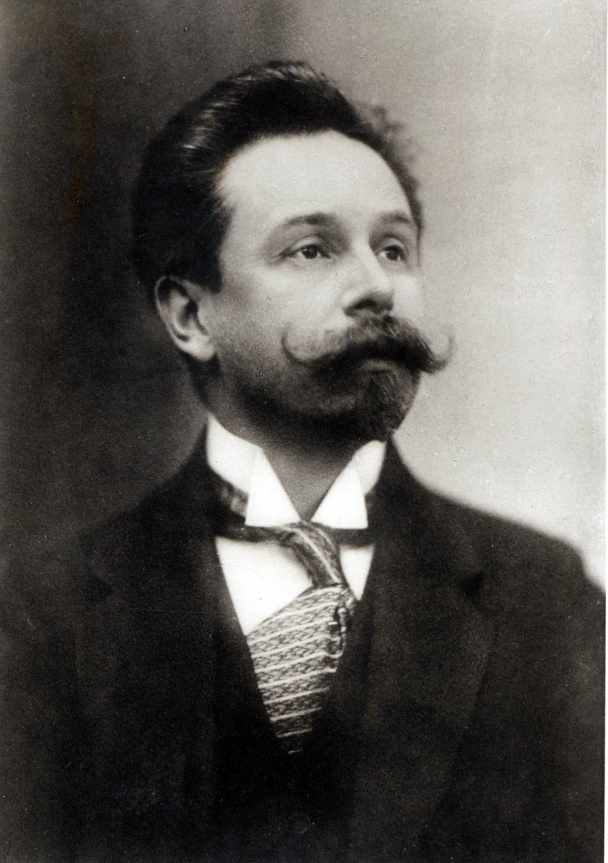 Retrato de Alexander Scriabin (foto en blanco y negro) de Photographer Russian