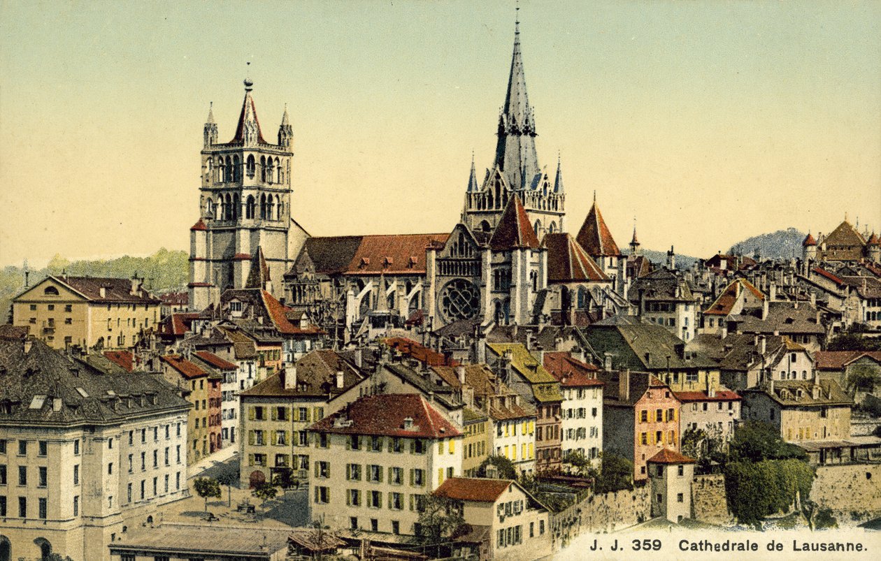 Catedral de Lausana (foto en color) de Photographer Swiss