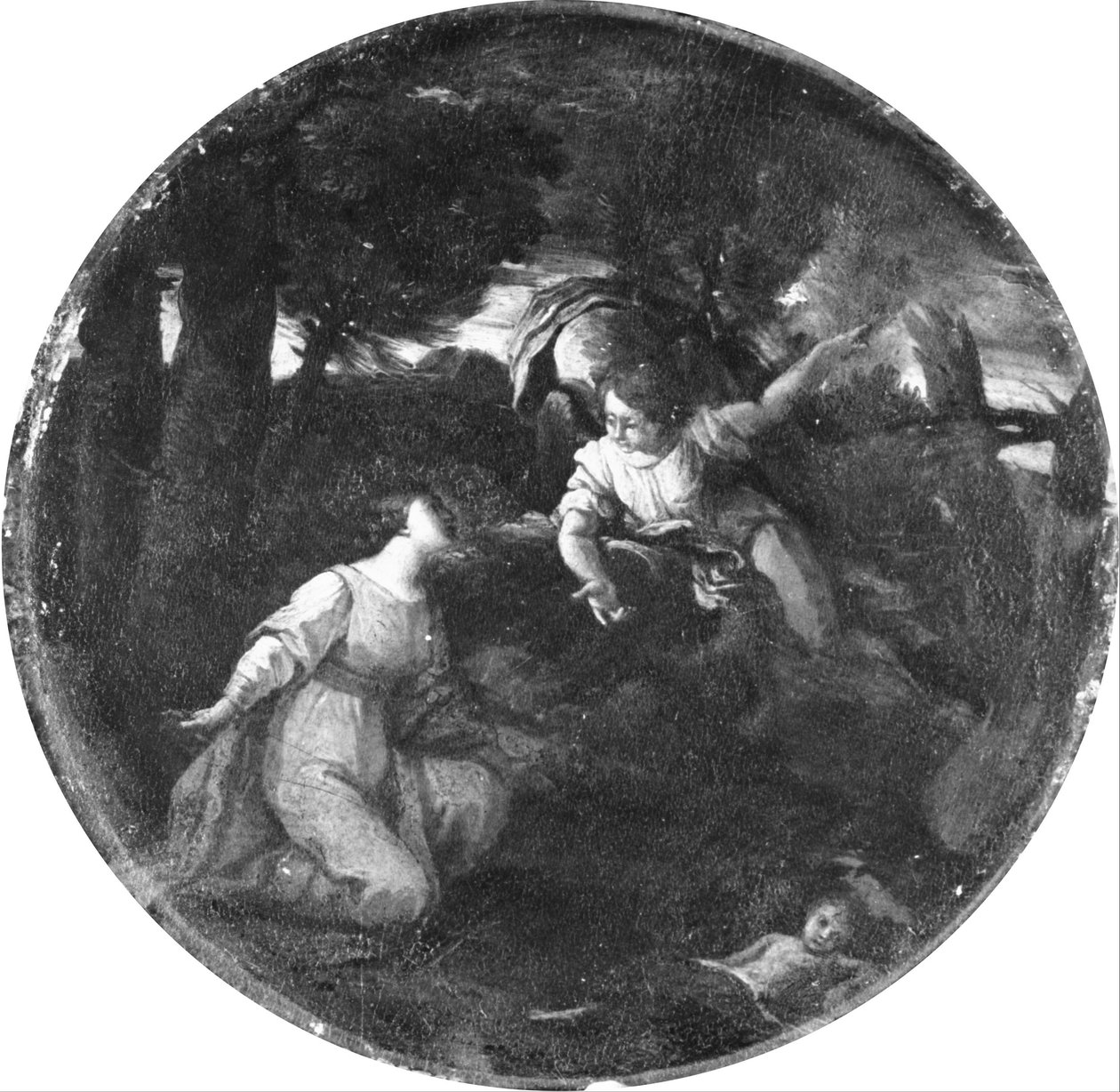 Agar e Ismael de Pier Francesco Mola