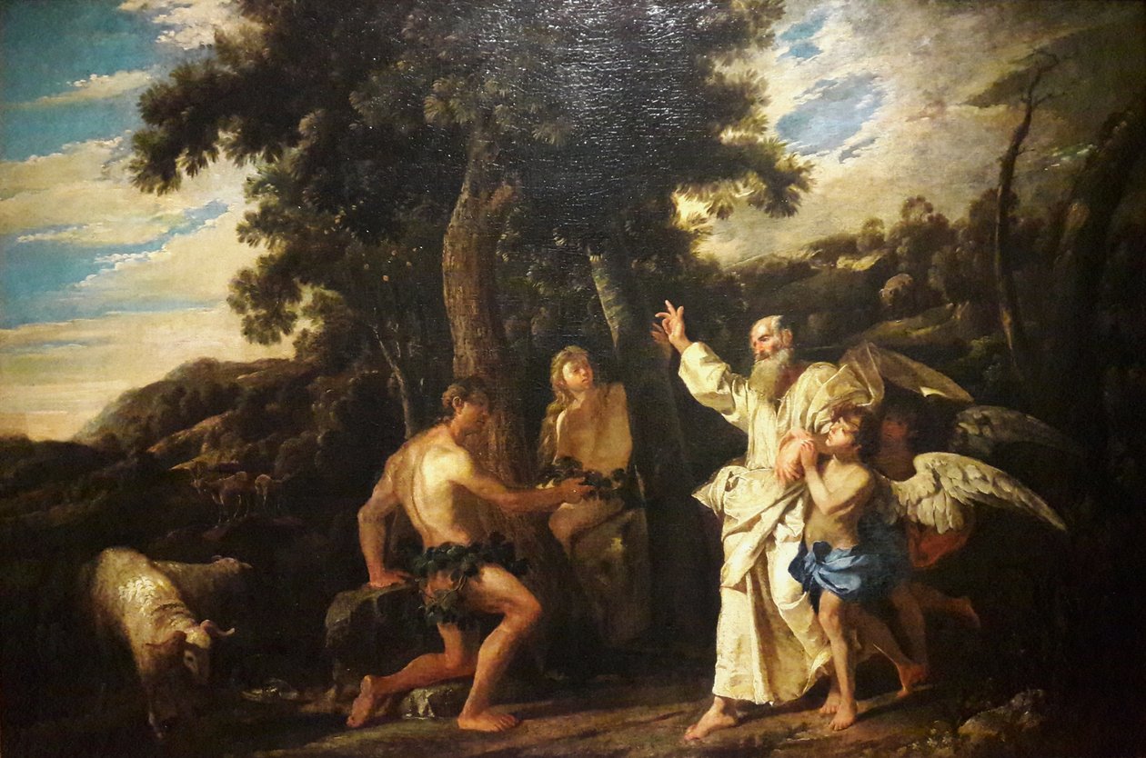 Expulsión del Paraíso de Pier Francesco Mola