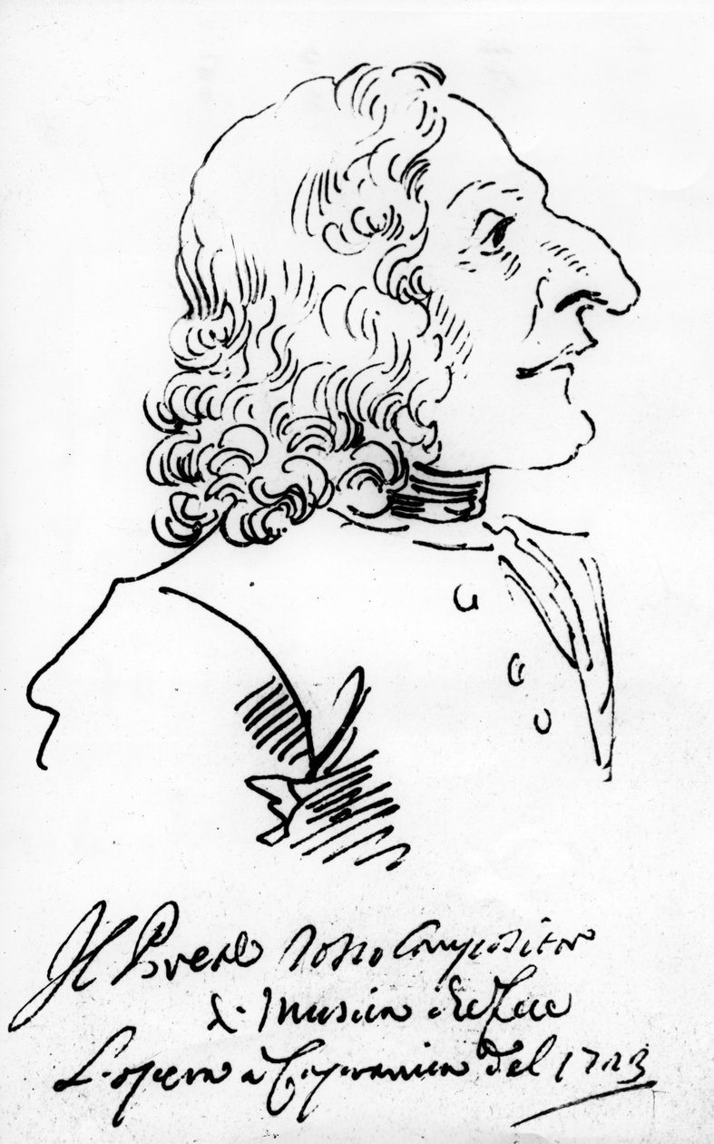 Antonio Vivaldi, 1723 de Pier Leone Ghezzi