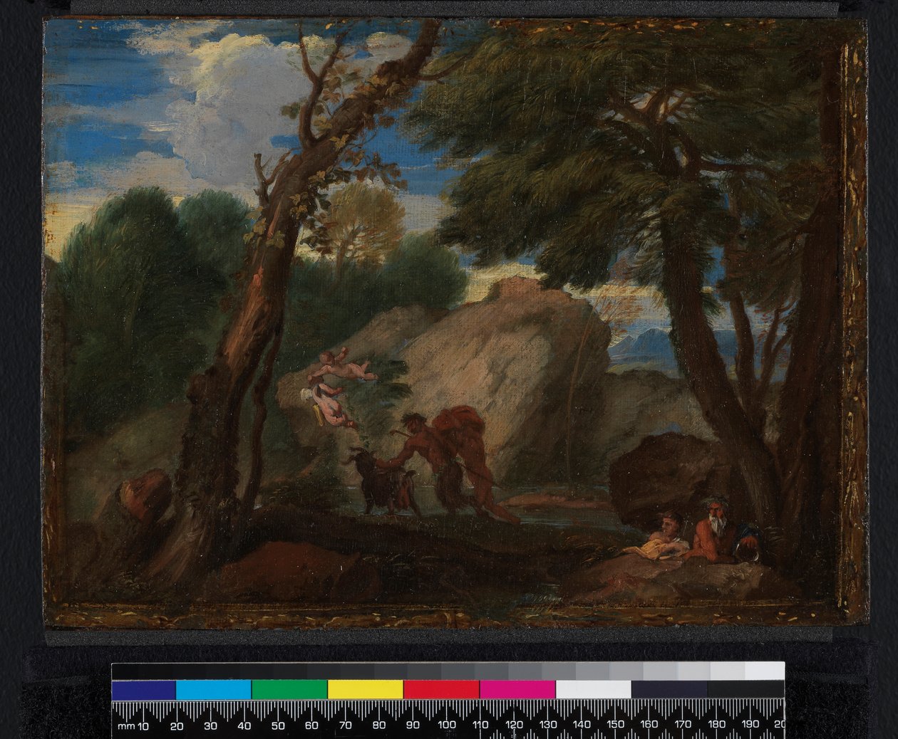 Paisaje con figuras mitológicas de Pier Francesco Mola