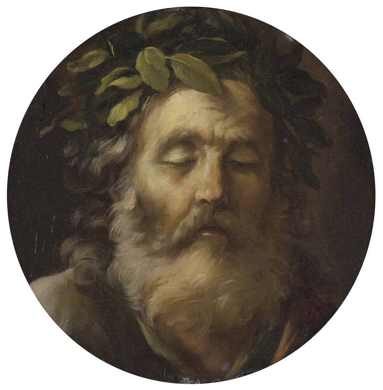 Retrato del poeta Homero de Pier Francesco Mola